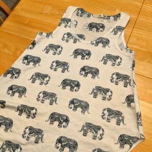 10/$15 Elephant white loose tank